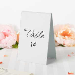 Modernes Script Lässig Boho Hochzeitsempfang Tischaufsteller
