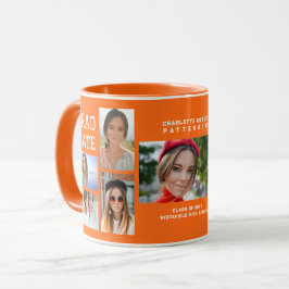 Modernes Script Multi Foto Abschluss Graduate Tasse