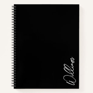 Modernes Script Personalisiert Name Notebook Notizbuch