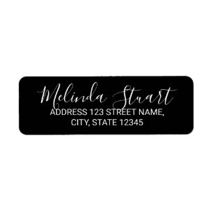 Modernes Script schwarz und weiß