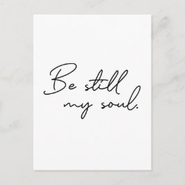 Modernes Script sei immer noch mein Soul Typografi Postkarte