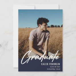 Modernes Script Senior Class Foto Abschluss