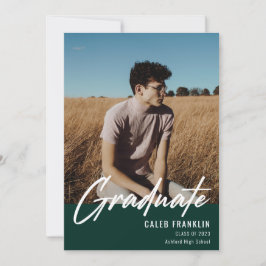 Modernes Script Senior Class Foto Abschluss