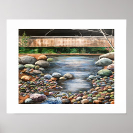 Modernes Serene Original Brook Art Poster
