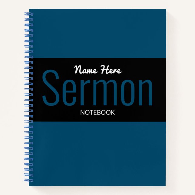 Modernes Sermon-Notebook Notizbuch (Vorderseite)