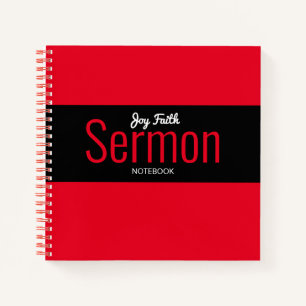 Modernes Sermon-Notebook Notizbuch