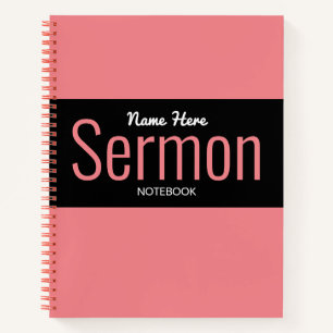 Modernes Sermon-Notebook Notizbuch