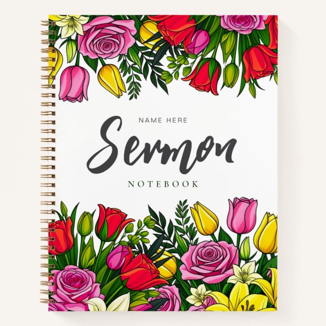 Modernes Sermon-Notebook Notizbuch (Vorderseite)