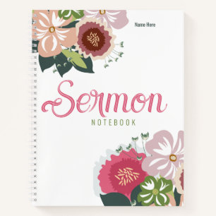 Modernes Sermon-Notebook Notizbuch