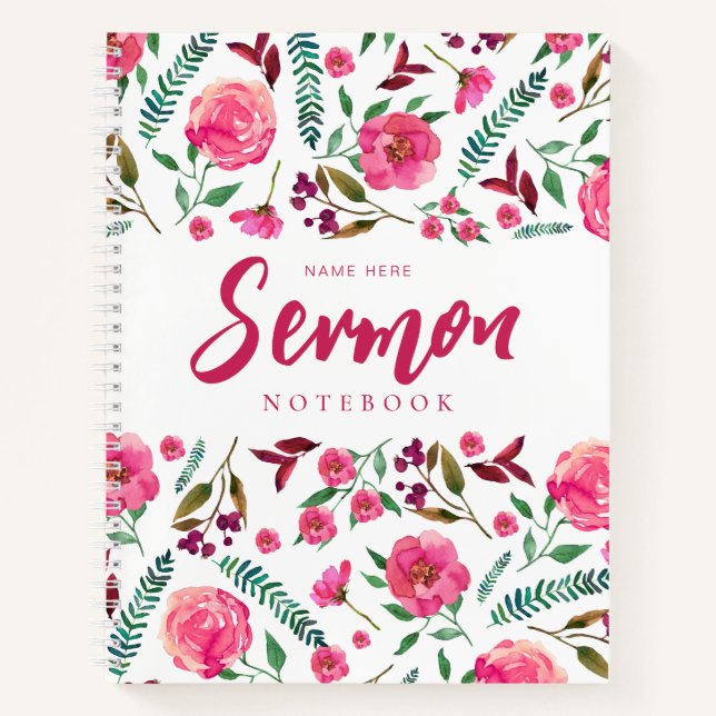 Modernes Sermon-Notebook Notizbuch (Vorderseite)