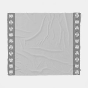 Modernes Silbergraues Zirkel Fleecedecke