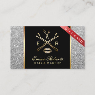 Modernes silbernes rabattkarte