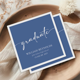 Modernes Skript Einfaches Foto Abschluss Serviette