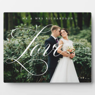 Modernes Skript für Liebe, neu verheiratet, Volles Fotoplatte