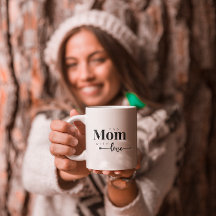 Modernes Skript für Mama mit Liebe Tasse