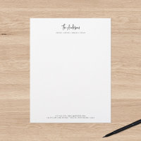 Modernes Skript Minimalistischer Personalisierter