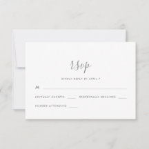 Modernes Skript mit Dots Wedding Rsvp