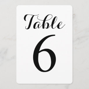 Modernes Skript Tabelle 6   TISCHNUMMER