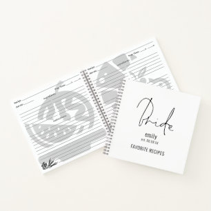 Modernes Skriptbriefenname Notizbuch