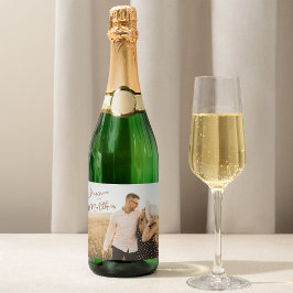 Modernes Skriptherbst-Folien Save the Date Foto