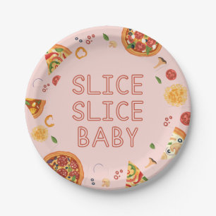 Modernes Slice Slice Baby Pizza Party Pappteller