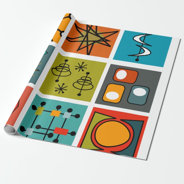 Modernes Smorgasbord aus dem Mittelalter Geschenkpapier (Ungerollt)