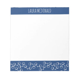 Modernes Snaffle Bit Horse Notepad - Marine Notizblock