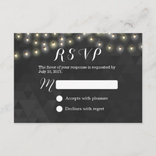 Modernes Sommersaitenlicht Hochzeitssommer RSVP Karte