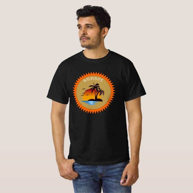 Modernes Sommersonnensommer T-Shirt (Vorne ganz)