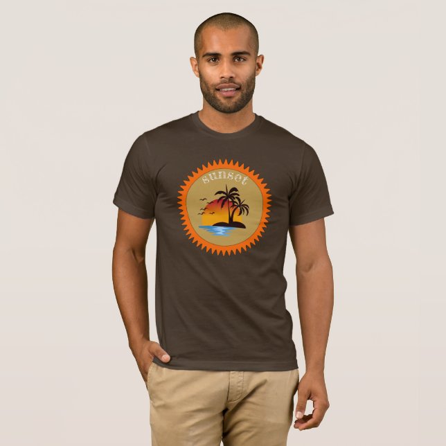 Modernes Sommersonnensommer T-Shirt (Vorne ganz)