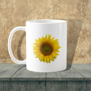 Modernes Sonnenblumenland Rustikal Kaffeetasse