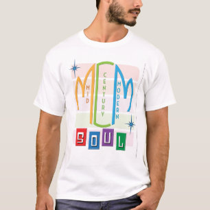 Modernes Soul-Retro-MCM Vintages Design T-Shirt