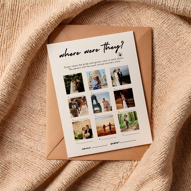 Modernes Spiel, wo sie Foto spielten Einladung (Von Creator hochgeladen)