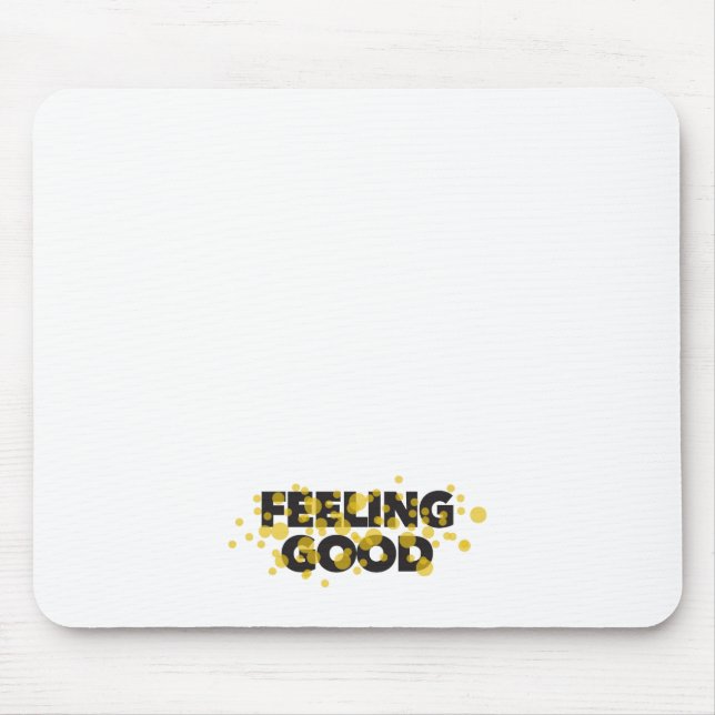 Modernes, spielerisches, fröhliches Design des Gef Mousepad (Vorne)