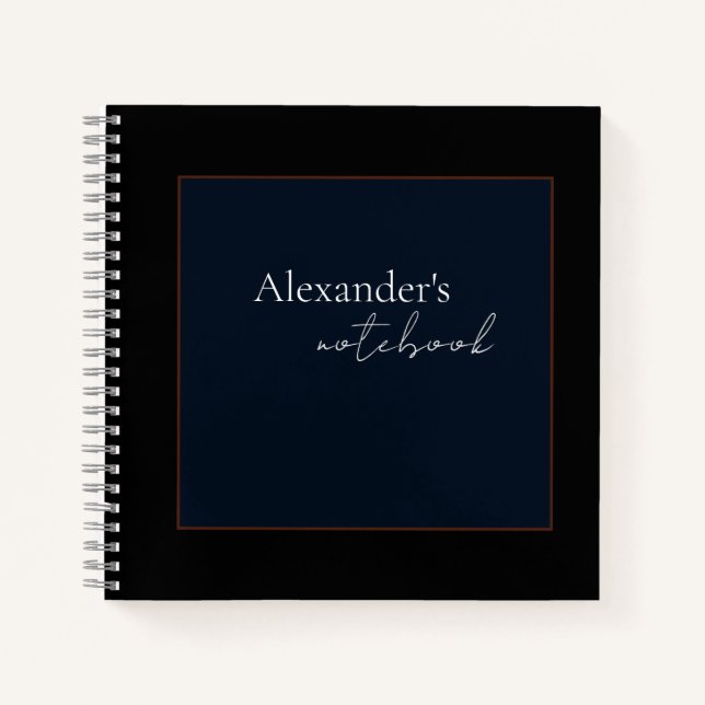 Modernes SpiralNotebook Notizbuch (Vorderseite)