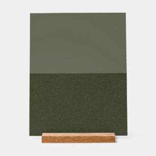 Modernes Split Moss Grüne Akryllische Schriftzeich Acrylschild