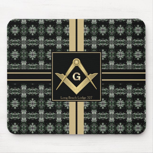 Modernes Square & Compass Masonic Mousepad (Vorne)