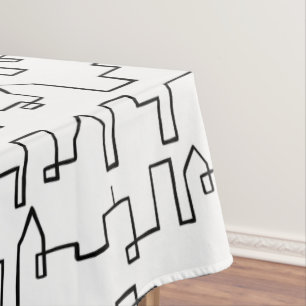 Modernes Stadtbild Tischdecke
