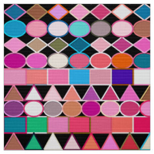 Modernes Stammes- geometrisches, Juwel-Farben auf Stoff