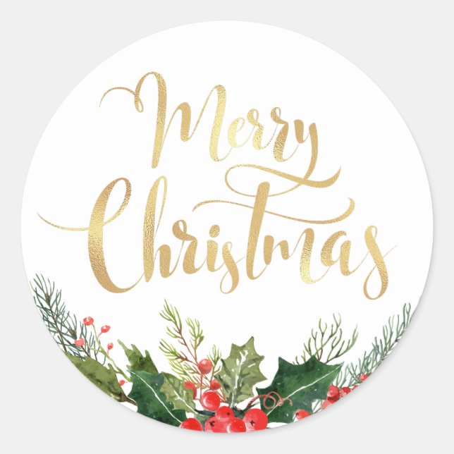 Modernes Stift für Blumenschrift Runder Aufkleber (Vorderseite)