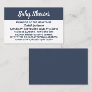 Modernes & stilvolles Baby Shower Ticket Einladung