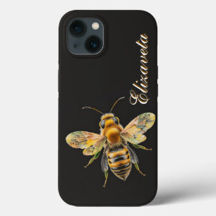 Modernes, stilvolles Bee Black Monogram Case-Mate iPhone Hülle