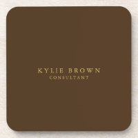 Modernes, stilvolles Braun Gold Beruflich Trendy