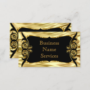 Modernes stilvolles Geschäfts-Deko-Goldschwarzes Visitenkarte