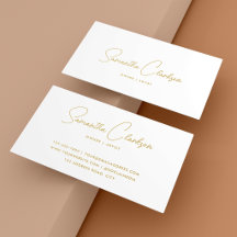 Modernes, stilvolles handgeschriebenes Gold-Script