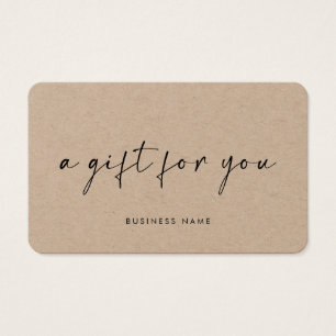 Modernes, stilvolles Schriftart Kraftgeschenkzerti