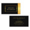 Modernes, stilvolles Schwarz-Gold-beruflich