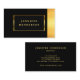 Modernes, stilvolles Schwarz-Gold-beruflich