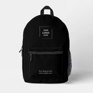 Modernes stilvolles trendiges schwarzes individuel bedruckter rucksack
