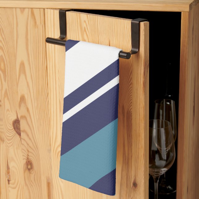 Modernes Stripe Diagonal Geschirrtuch (Drittel gefaltet)